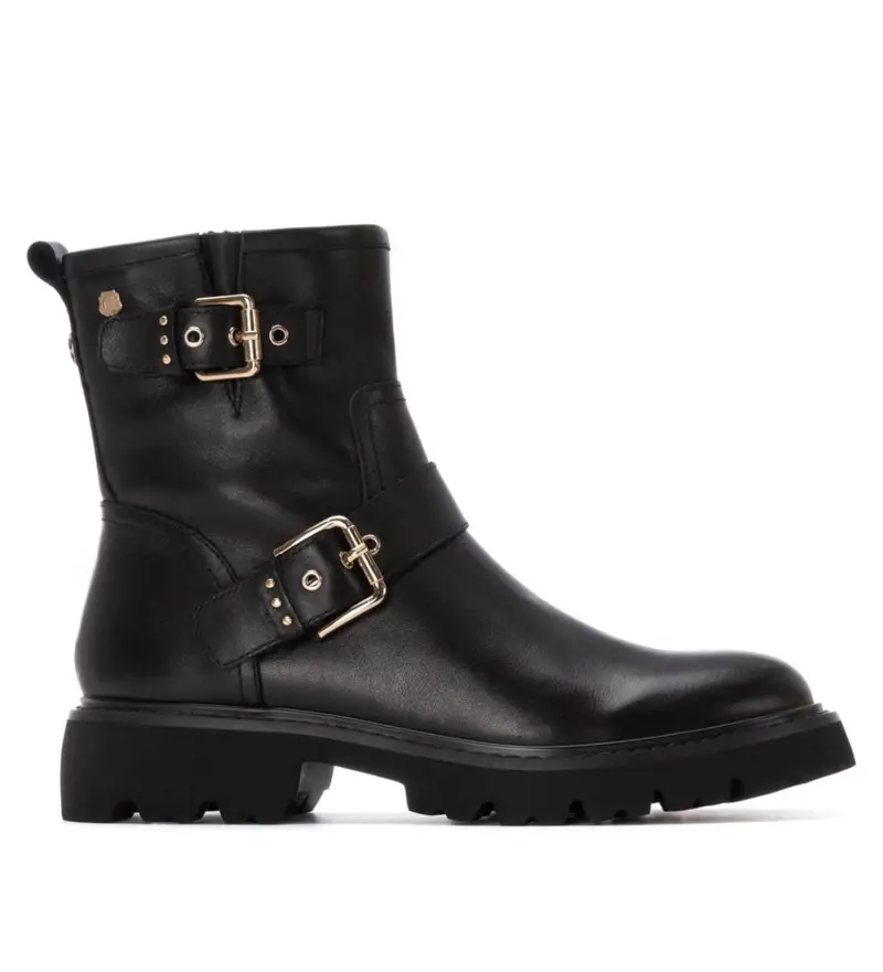 per donna. 16259101-NEGRO Stivaletti in pelle 162591 neri (37), Nero, Basso, Cerniera, Casual