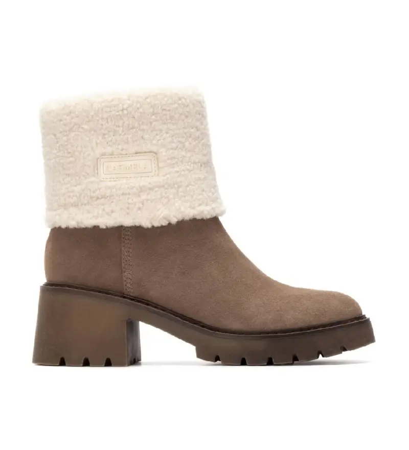 per donna 16265901-TAUPE Stivali in pelle 162659 marrone (37), 3 a 5cm, Camoscio, Cerniera, Casual