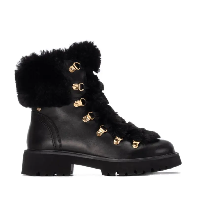 per donna. 16266801-NEGRO Stivaletti in pelle 162668 nero (37), Basso, 1 a 3 cm, Cerniera, Casual