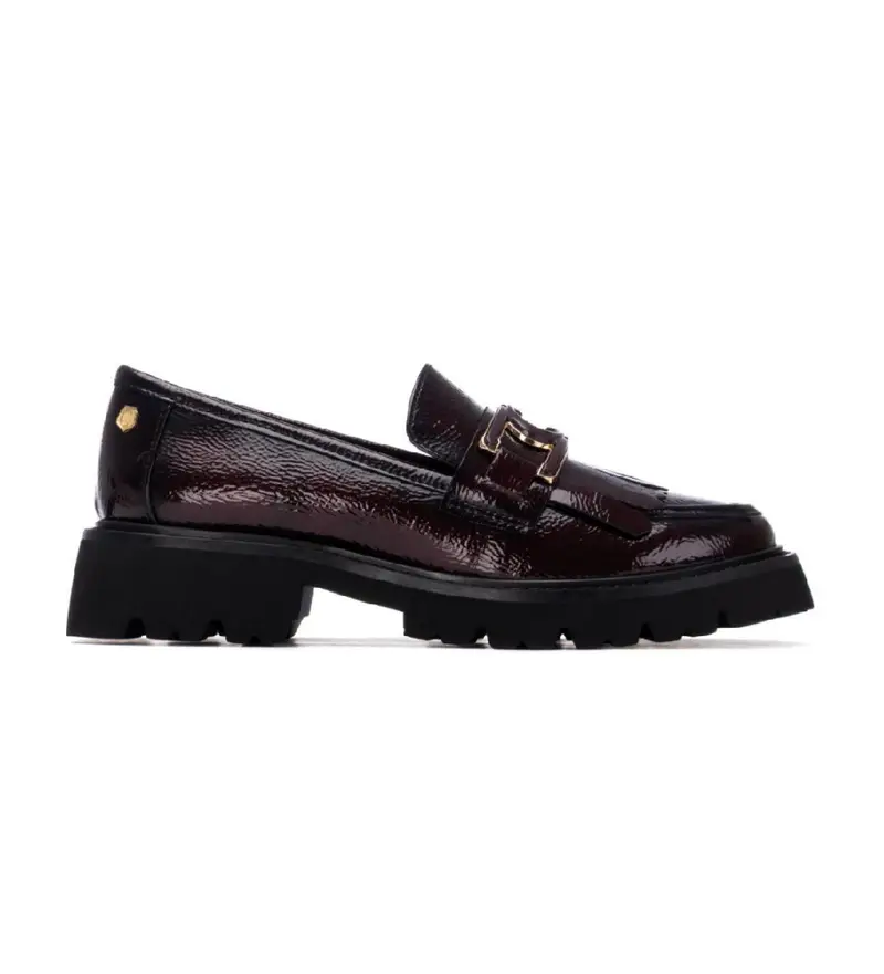 per donna. 16269804-BURDEOS Scarpe in pelle 162698 Borgogna (39), 1 a 3 cm, Nessuno, Casual, Classico, Pelle verniciata, Bordeaux