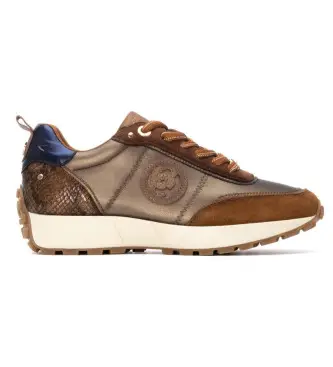 per donna 16269901-CAMEL Sneakers in pelle 162699 marrone (38), Basso, Stringhe, Casual
