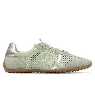 per donna 16310905-KAKI Sneakers 163109 verde (37), Tessuto, Basso, Stringhe, Casual
