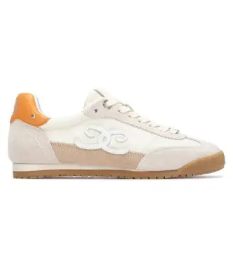 per donna 16311910-BEIGE Sneakers in pelle beige 163119 (37), Basso, Crosta, Stringhe, Casual