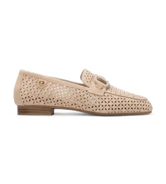 per donna 16313703-BEIGE Mocassini beige 163137 (37), Basso, 1 a 3 cm, Nessuno, Casual, Sintetico