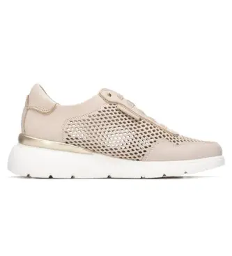 per donna 16321102-BEIGE Sneakers beige 163211 (37), Basso, Stringhe, Casual