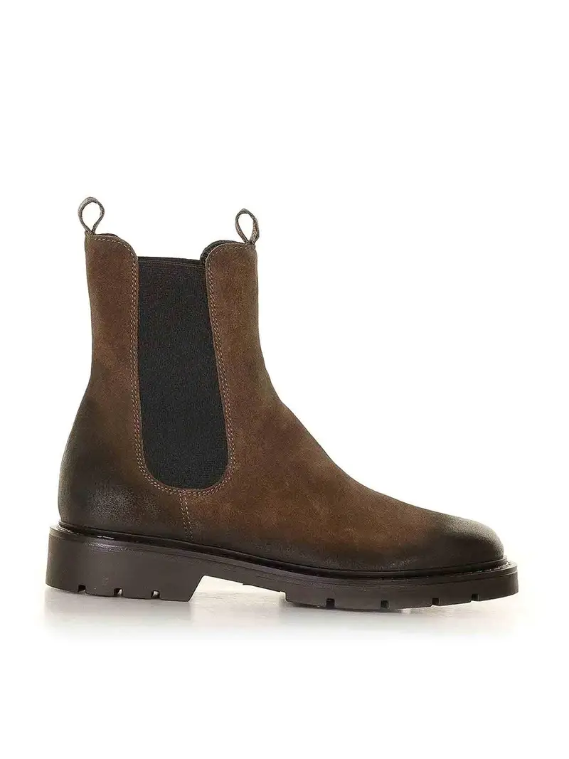 Beatles in camoscio Anticato Marrone