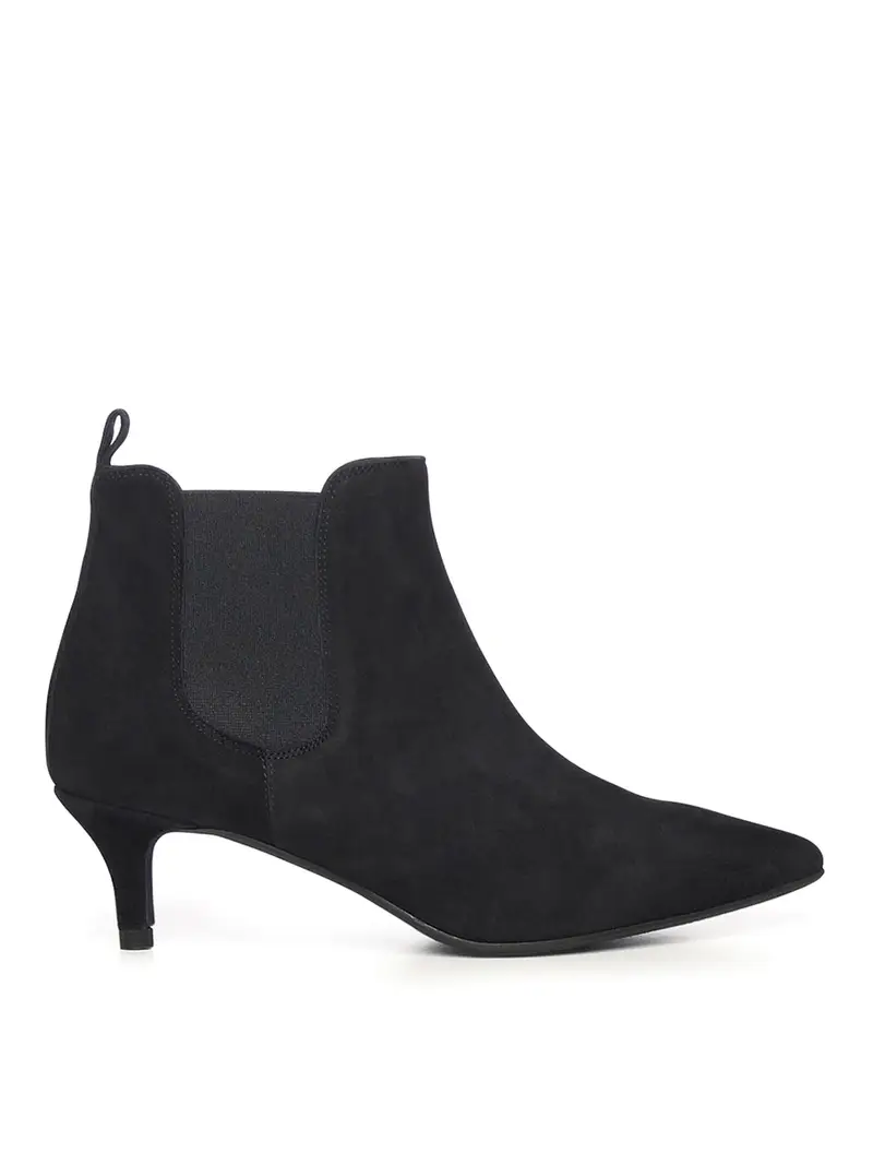 Deva Beat Suede Ankle Boots Nero