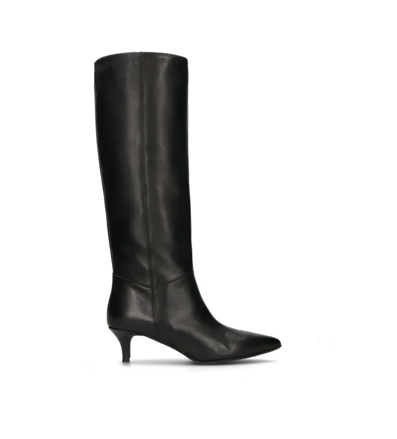 Stivale donna nero in pelle Vario