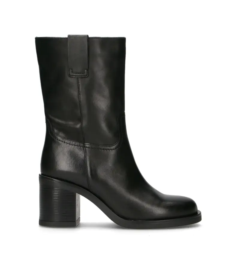 Tronchetto donna nera in pelle Vario