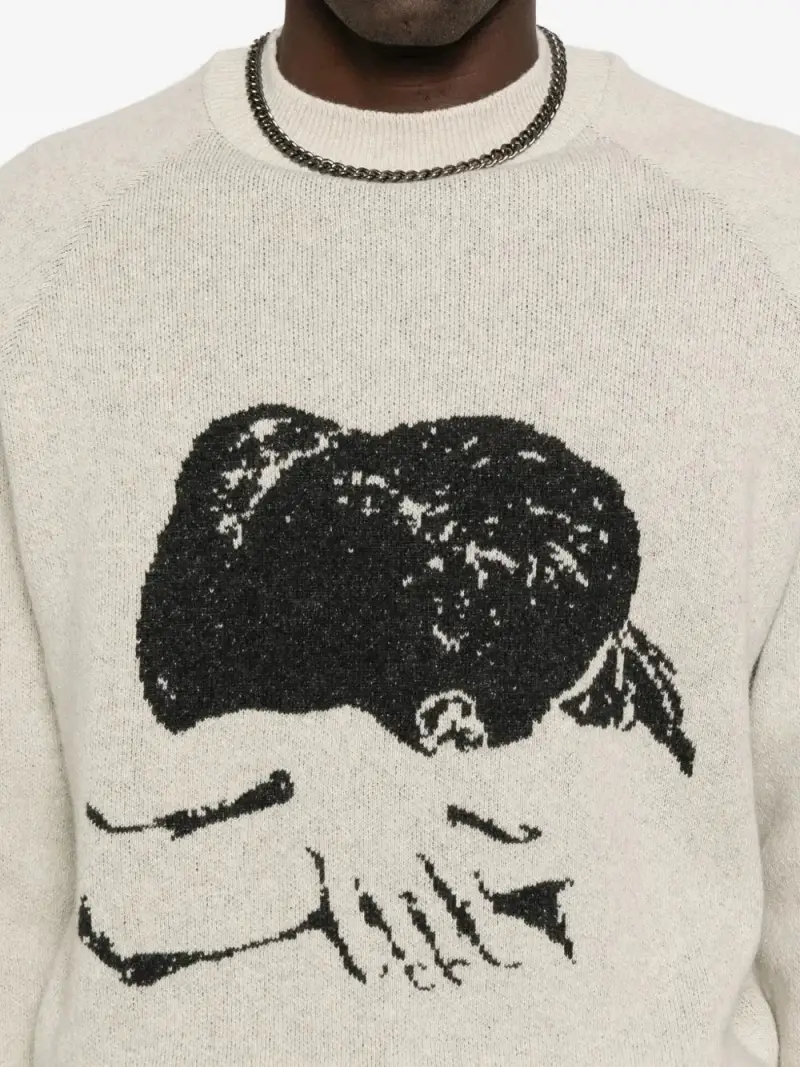 Maglione Your Arm Embrace BEIGE miniatura 2