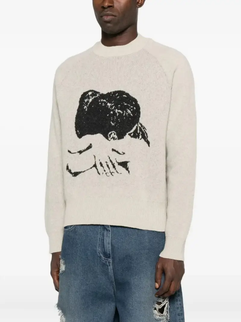 Maglione Your Arm Embrace BEIGE miniatura 3