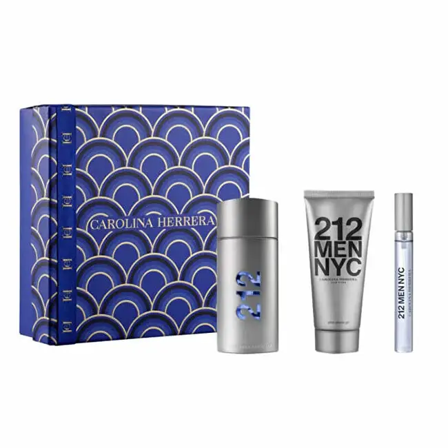 212 Men - EDT 100 ml + gel dopobarba 100 ml + EDT 10 ml