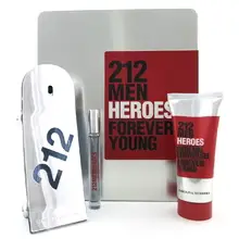 212 Men Heroes set regalo EDT 90 ml, gel doccia 100 ml e miniatura EDT 10 ml - 90 ml