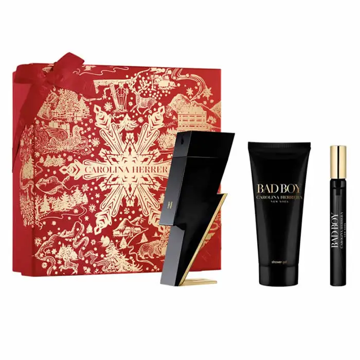 Bad Boy Eau De Toilette Spray Set 100 ml 3 pezzi