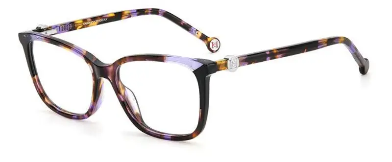 Carolina Herrera Donna CH 0055 F0T Montature da vista Plastica Havana viola/Nero  Squadrata