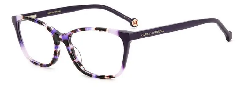Carolina Herrera Donna HER 0124 AY0 Montature da vista Plastica Havana viola  Squadrata