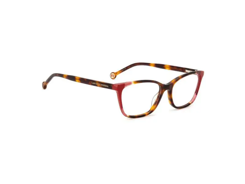 Carolina Herrera Donna HER 0124 O63 Montature da vista Plastica Havana/Rosso Squadrata miniatura 2
