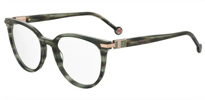 Carolina Herrera Donna HER 0156 6AK Montature da vista Acetato Verde  Cat Eye