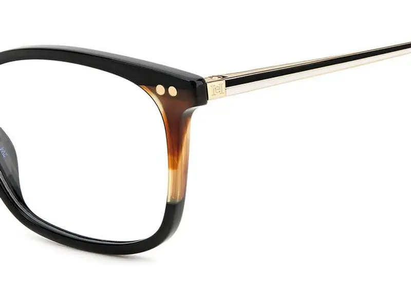 Carolina Herrera Donna HER 0167 WR7 Montature da vista Acetato Nero / Havana Squadrata miniatura 2