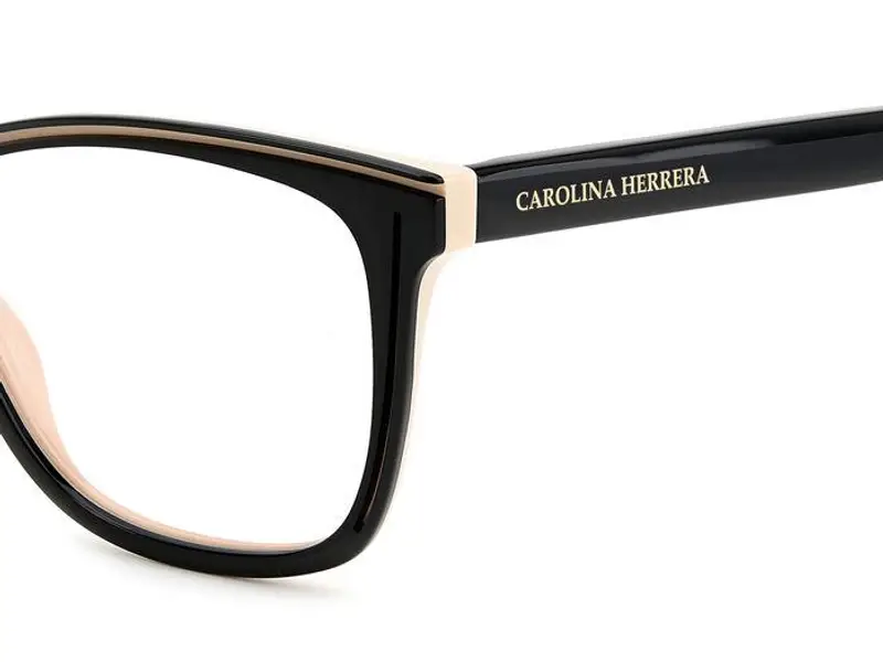 Carolina Herrera Donna HER 0172 KDX Montature da vista Acetato Nero Squadrata miniatura 2