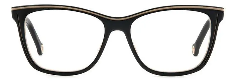 Carolina Herrera Donna HER 0172 KDX Montature da vista Acetato Nero Squadrata miniatura 3