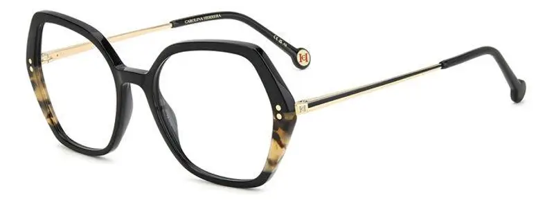 Carolina Herrera Donna HER 0205 WR7 Montature da vista Acetato Nero / Havana  Geometrica