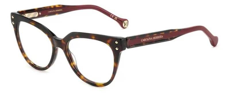 Carolina Herrera Donna HER 0224 O63 Montature da vista Bio-acetato Havana  Cat Eye