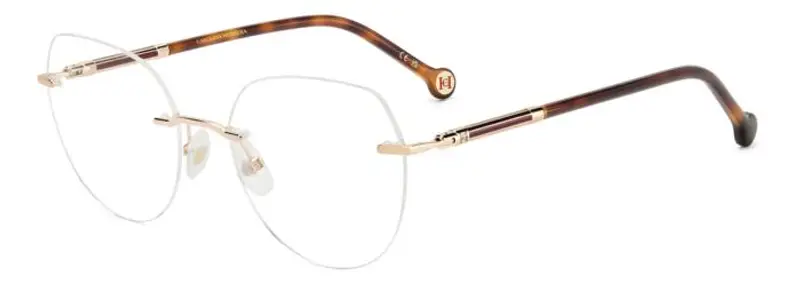 Carolina Herrera Donna HER 0235 S0D Montature da vista Metallo Oro rosa  Cat Eye