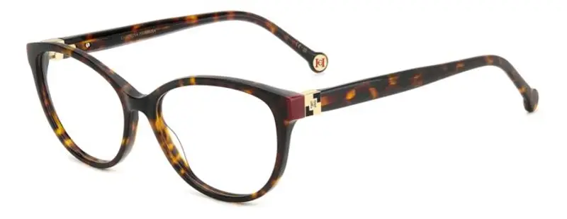 Carolina Herrera Donna HER 0240 O63 Montature da vista Acetato Havana  Cat Eye