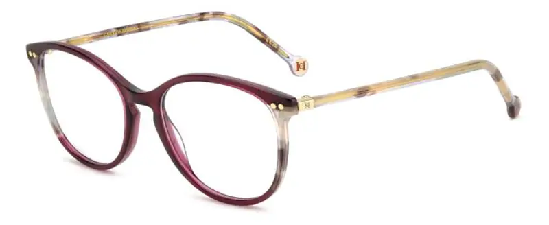 Carolina Herrera Donna HER 0247 YDC Montature da vista Acetato Bordeaux  Cat Eye