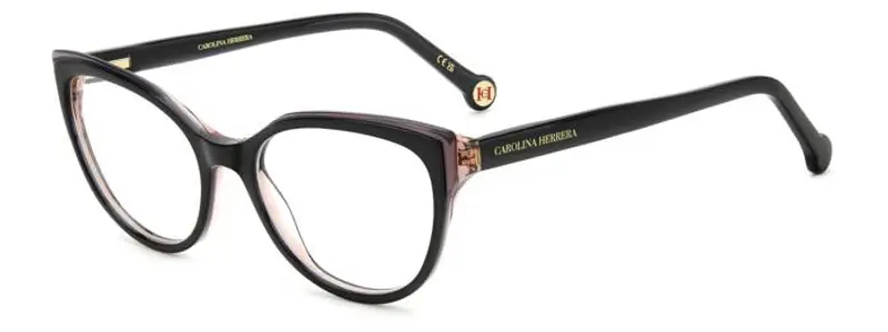 Carolina Herrera Donna HER 0252 807 Montature da vista Acetato Nero  Cat Eye