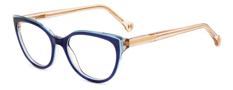 Carolina Herrera Donna HER 0253 BR0 Montature da vista Acetato Blu  Cat Eye