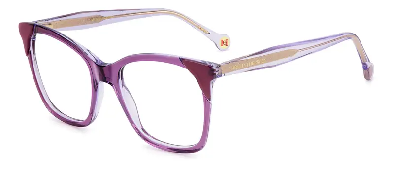 Carolina Herrera Donna HER 0290 0T7 Montature da vista Acetato Viola  Squadrata Normale