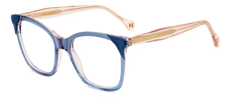 Carolina Herrera Donna HER 0290 PJP Montature da vista Acetato Blu  Squadrata Normale