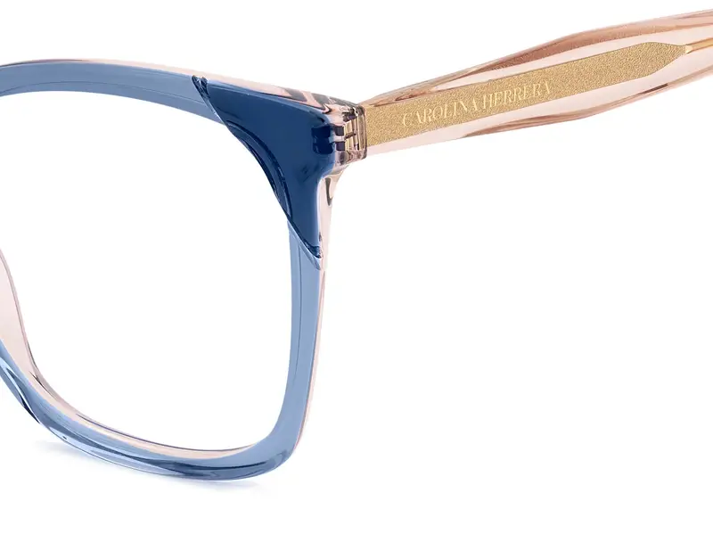 Carolina Herrera Donna HER 0290 PJP Montature da vista Acetato Blu Squadrata Normale miniatura 2