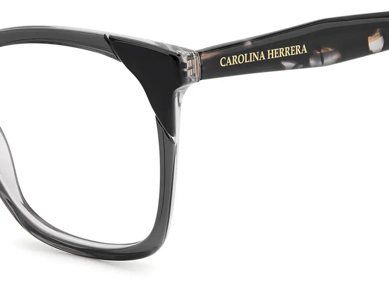Carolina Herrera Donna HER 0290 R6S Montature da vista Acetato Grigio Squadrata Normale miniatura 2
