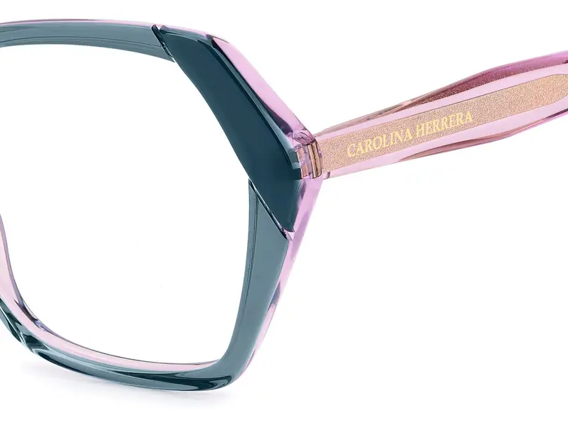 Carolina Herrera Donna HER 0291 ZI9 Montature da vista Acetato Verde Farfalla Normale miniatura 2