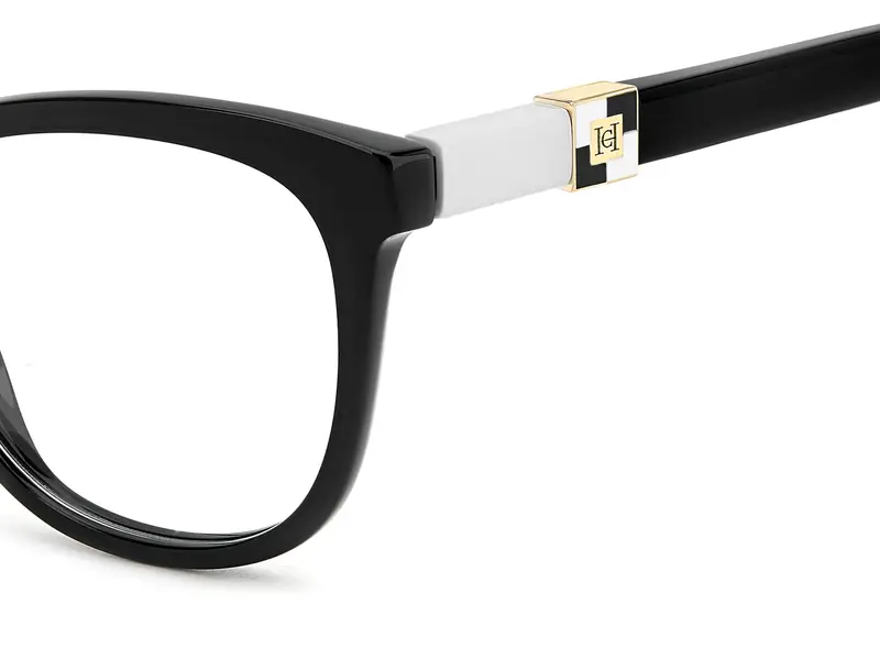 Carolina Herrera Donna HER 0299 807 Montature da vista Acetato Nero Squadrata Normale miniatura 2