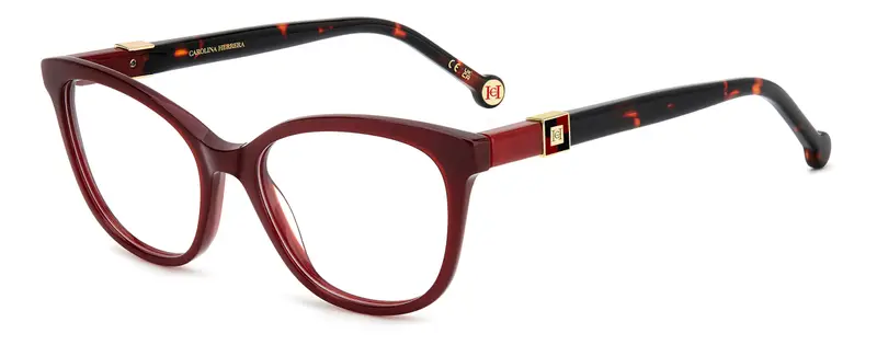 Carolina Herrera Donna HER 0299 C9A Montature da vista Acetato Rosso  Squadrata Normale