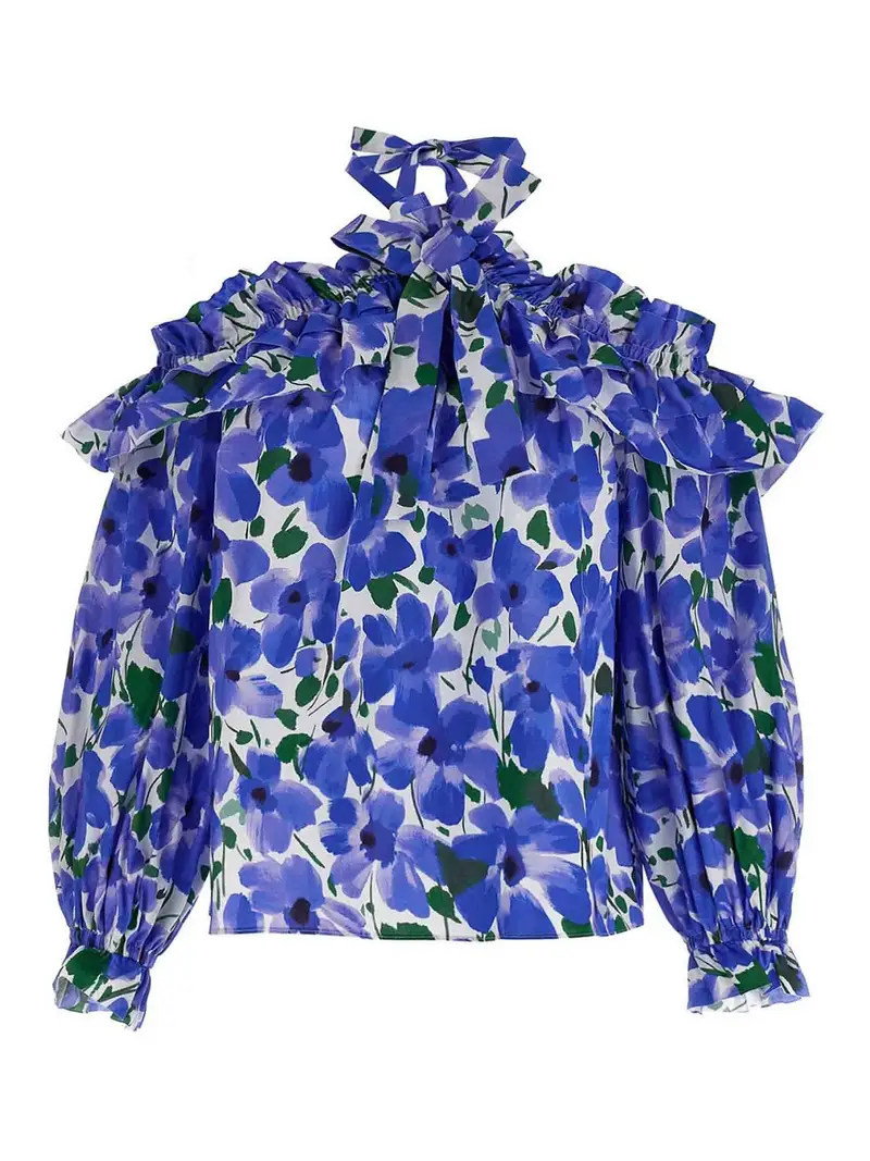 Top floreale Multicolore