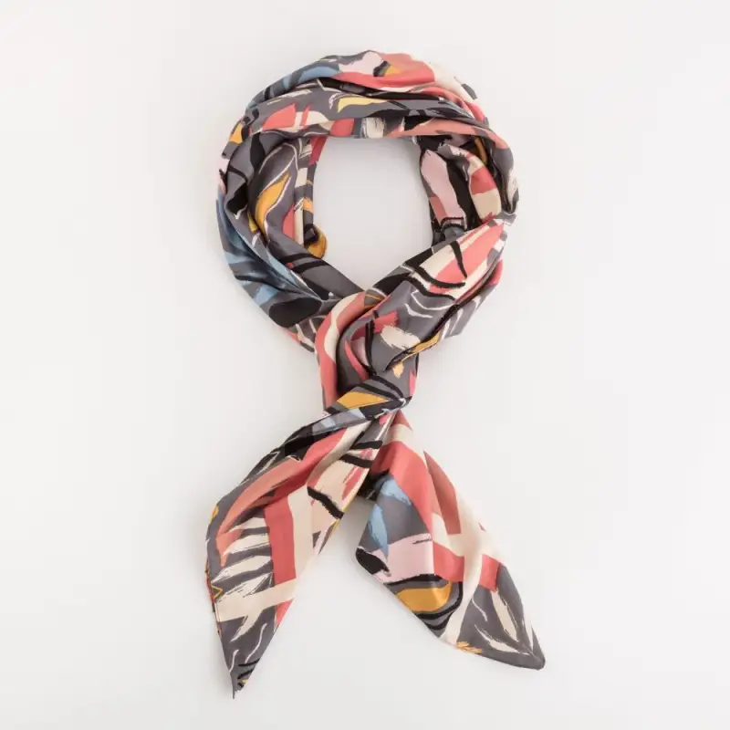 Foulard - FOULAR, Grigio/Multicolore