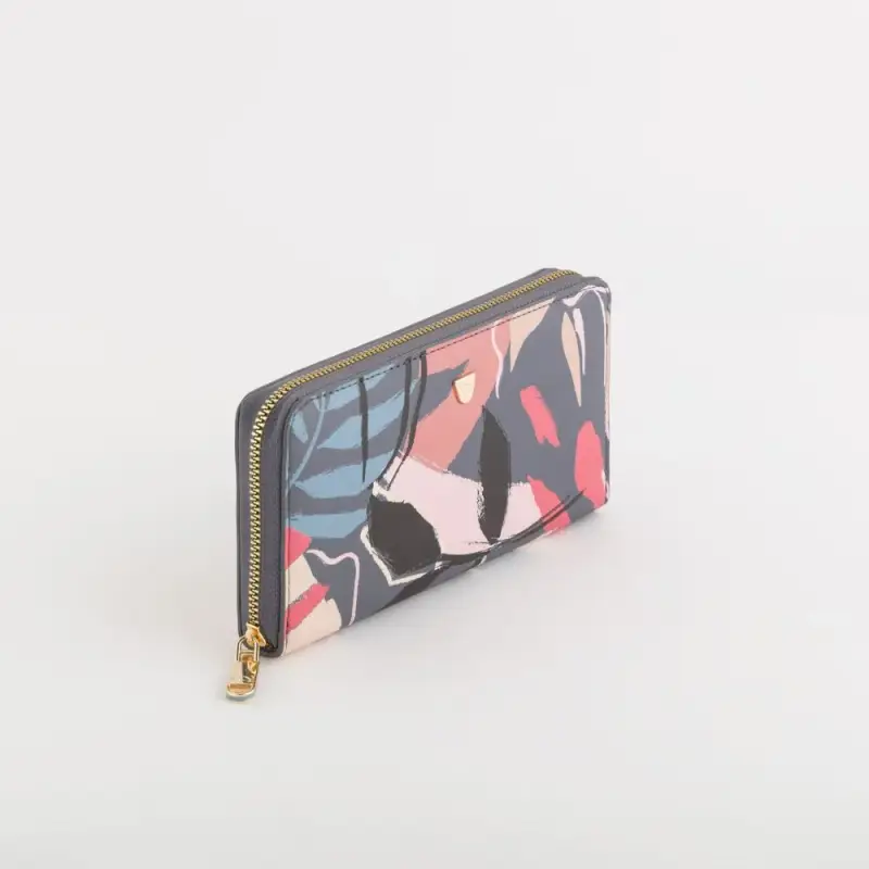 Portafoglio grande - Jasper Wallet - L-D/PM, Grigio/Multicolore