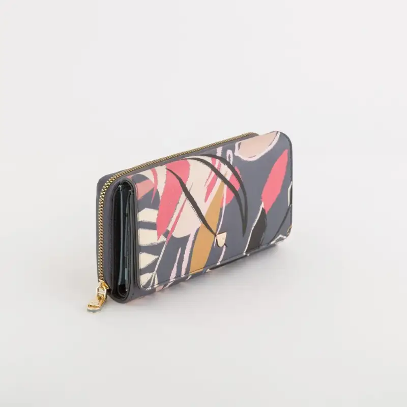 Portafoglio grande - Jasper Wallet - L-D/PM, Grigio/Multicolore
