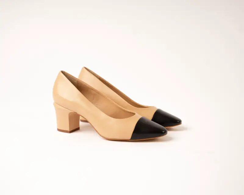 Decollette Bicolore Beige