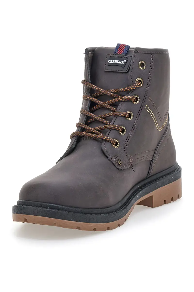 Anfibi marroni con suola carrarmato Carrera 75904 [CAFFE'] miniatura 4