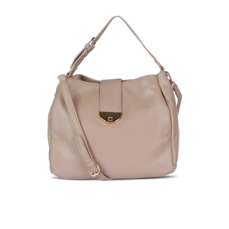 Borsa rosa con manico e tracolla removibile