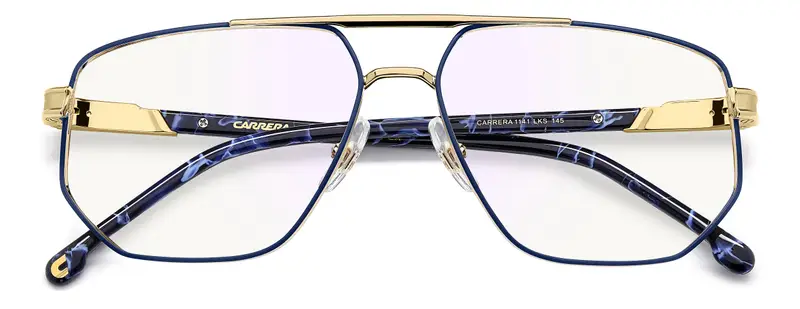 Carrera CARRERA 1141 LKS Montature da vista Blu Specchiato miniatura 2