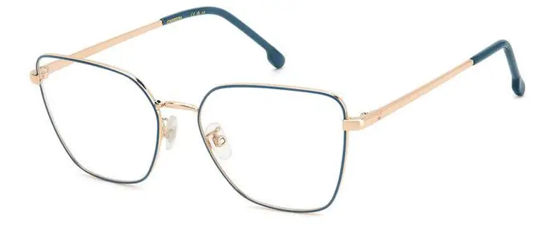 Carrera Donna CARRERA 3022 OGA Montature da vista Acciaio Oro / Blu  Cat Eye
