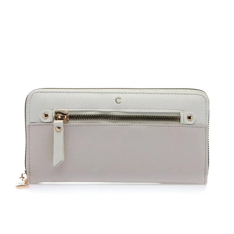 Portafoglio grande bianco da donna