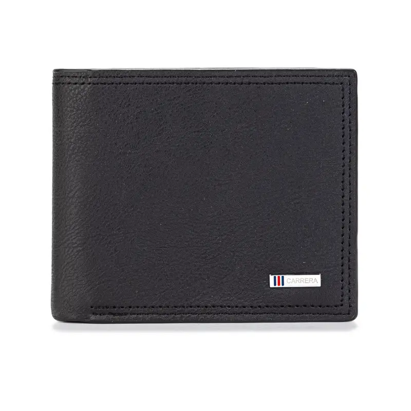 Portafoglio nero da uomo con logo